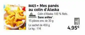 Thiriet Mes panés au colin d'alaska offre
