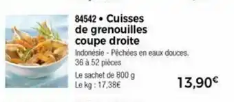 Cuisses de grenouilles coupe droite