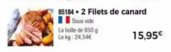 Thiriet 2 Filets de canard offre