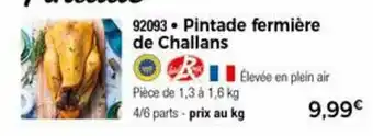 Thiriet Pintade fermière de challans offre