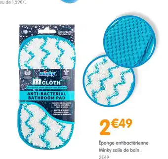 b&m Minky éponge antibactérienne salle de bain offre