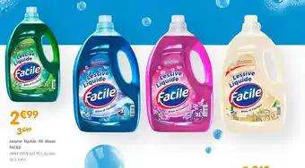 b&m Facile lessive liquide 40 doses offre