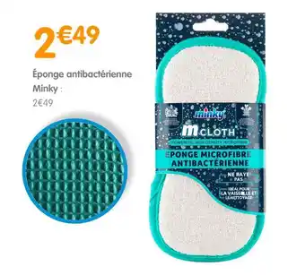 b&m Minky éponge antibactérienne offre