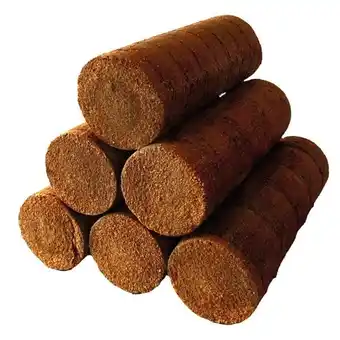 Brico Dépôt Lot de 6 bûches de bois compressé offre