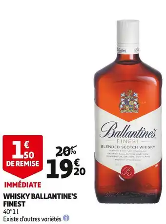 Auchan Ballantine's whisky finest offre