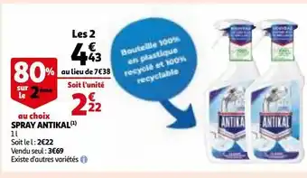 Auchan Spray antikal offre