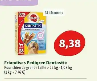 Maxi Zoo Friandises pedigree dentastix offre