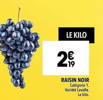 Supeco Raisin noir offre
