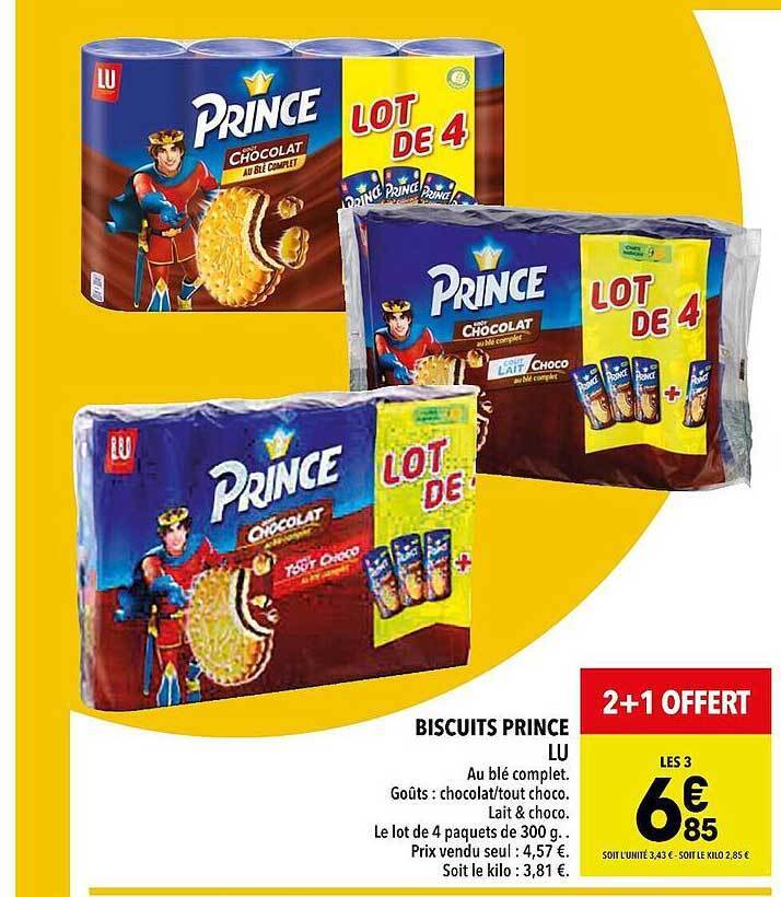 Promo Biscuits prince lu chez Supeco