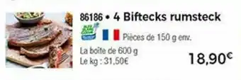 4 Biftecks rumsteck