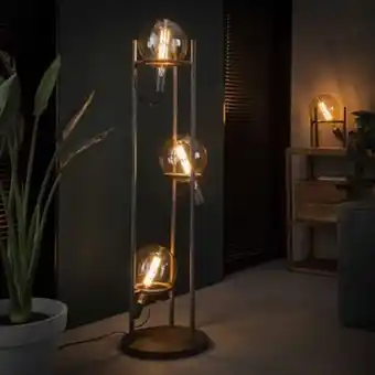 Lampadaire vintage style baladeuse 3 lampes ralf