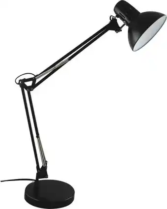 Lampe de bureau, e27 max 60w moderne métal noir, inspire arquitecto