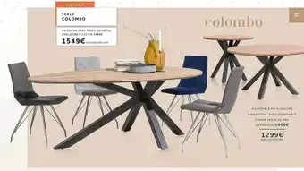 Xooon Table colombo offre