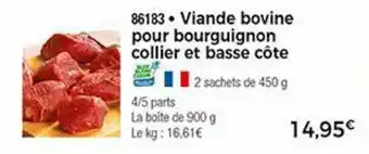 Thiriet Viande bovine pour bourguignon offre