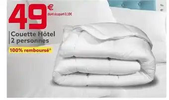 Gifi Couette hôtel 2 personnes offre