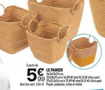 Centrakor Le panier offre