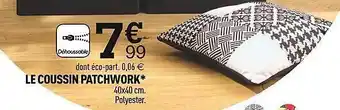 Centrakor Le coussin patchwork offre