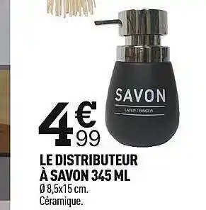 Centrakor Le distributeur à savon 345 ml offre
