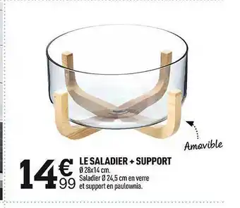 Centrakor Le saladier + support offre
