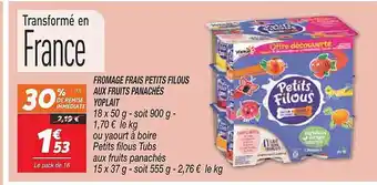 Netto Fromage frais petits filous aux fruits panachés yoplait offre