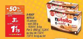 Netto B-ready nutella offre