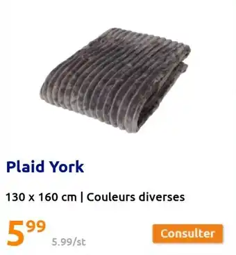 Action Plaid york offre