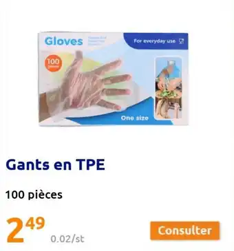 Action Gants en TPE offre
