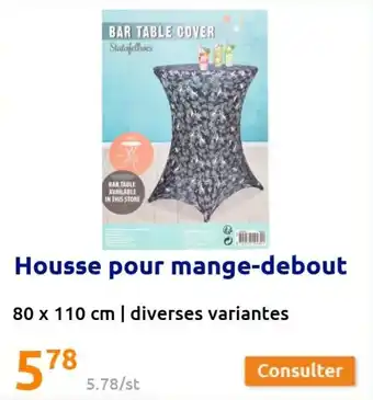 Action Housse pour mange-debout offre