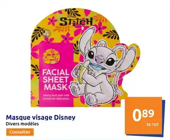 Action Masque visage disney offre