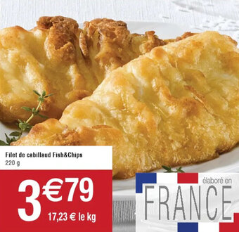 Filet de cabillaud fish&chips