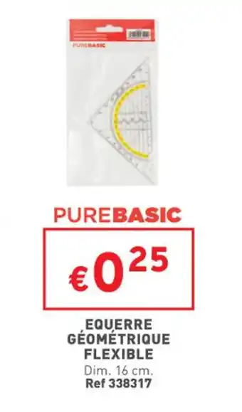 Equerre géométrique flexible