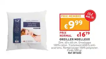 Trafic Oreiller moelleux offre