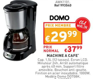 Trafic Machine a cafe offre