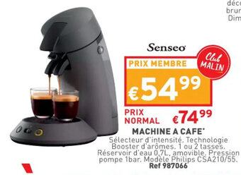 Trafic Machine a cafe offre