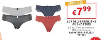 Trafic Lot de 2 bresiliens ou shorties offre