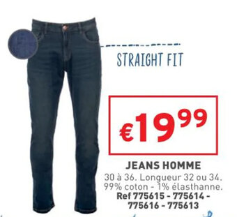Trafic Jeans homme offre