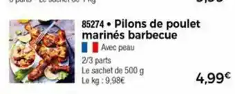 Thiriet Pilons de poulet marinés barbecue offre