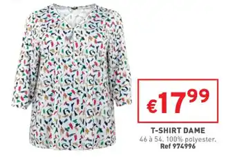 Trafic T-shirt dame offre