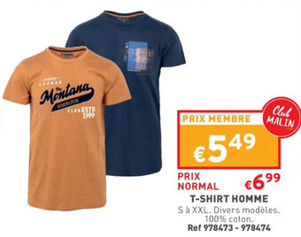 Trafic T-shirt homme offre