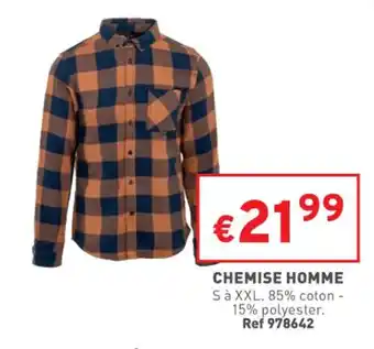 Trafic Chemise homme offre