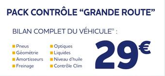 PACK CONTRÔLE “GRANDE ROUTE”