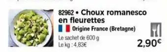 Thiriet Choux romanesco offre