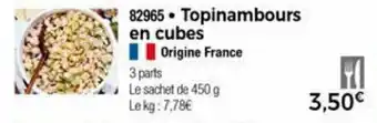 Thiriet Topinambours en cubes offre