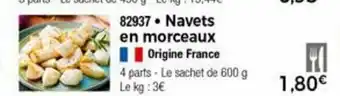 Thiriet Navets en morceaux offre