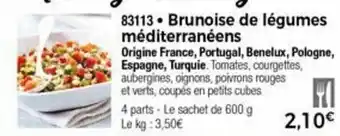 Thiriet Brunoise de légumes méditerranéens offre