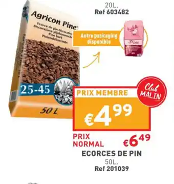 Trafic Ecorces de pin offre