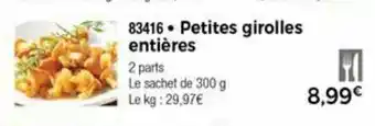 Thiriet Petites girolles entières offre