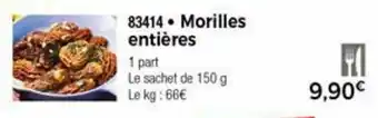 Thiriet Morilles entières offre