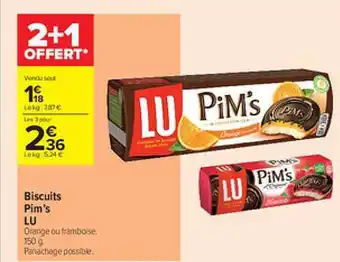 Carrefour Contact Biscuits pim's lu offre