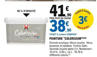 E.Leclerc Brico Peinture offre